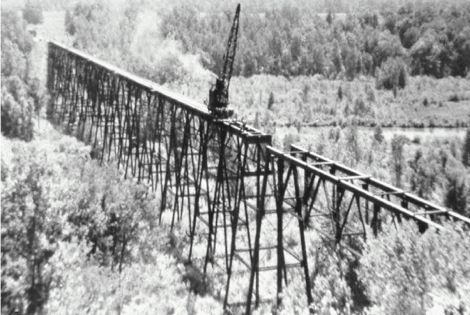 High Bridge Being Dismantled